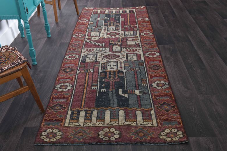 Unique Vintage Anatolian Runner Rug