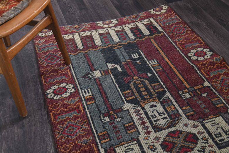 Unique Vintage Anatolian Runner Rug