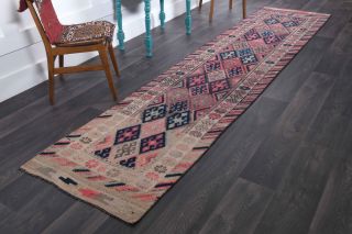 Turkish Vintage Runner Rug - Thumbnail