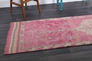 Turkish Vintage Runner Rug - Thumbnail