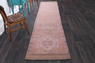 Hand-Knotted Vintage Runner Rug - Thumbnail