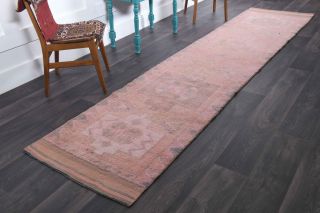 Hand-Knotted Vintage Runner Rug - Thumbnail