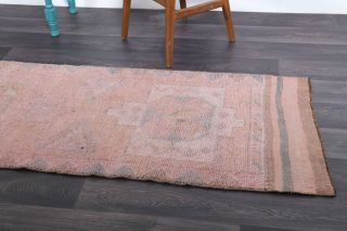 Hand-Knotted Vintage Runner Rug - Thumbnail