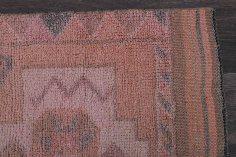 Hand-Knotted Vintage Runner Rug