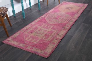 Hand-Knotted Vintage Runner Rug - Thumbnail