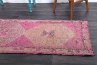 Hand-Knotted Vintage Runner Rug - Thumbnail