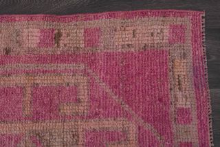 Hand-Knotted Vintage Runner Rug - Thumbnail