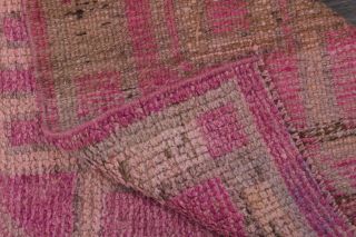 Hand-Knotted Vintage Runner Rug - Thumbnail