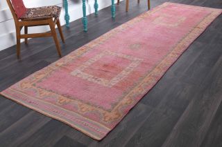 Turkish Vintage Runner Rug - Thumbnail