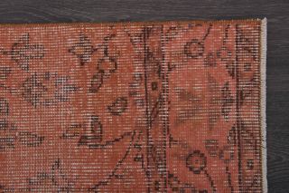 Red Floral Vintage Runner Rug - Thumbnail