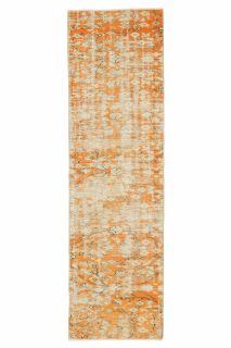 Orange Vintage Runner Rug - Thumbnail