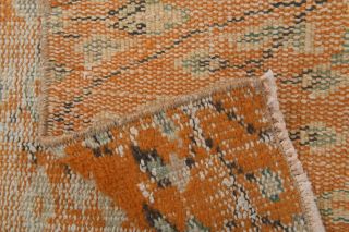 Orange Vintage Runner Rug - Thumbnail