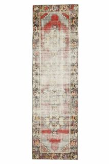 Turkish Vintage Runner Rug - Thumbnail