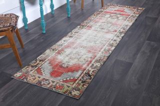 Turkish Vintage Runner Rug - Thumbnail