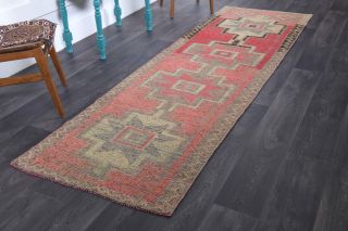 Turkish Vintage Runner Rug - Thumbnail