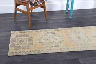 Turkish Vintage Runner Rug - Thumbnail