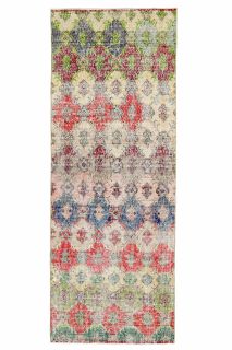 Turkish Vintage Runner Rug - Thumbnail