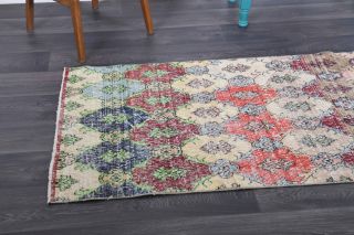 Turkish Vintage Runner Rug - Thumbnail