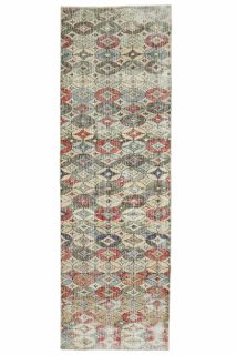 Turkish Vintage Runner Rug - Thumbnail