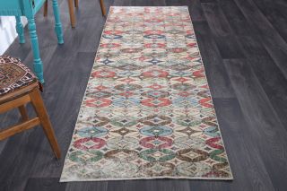 Turkish Vintage Runner Rug - Thumbnail