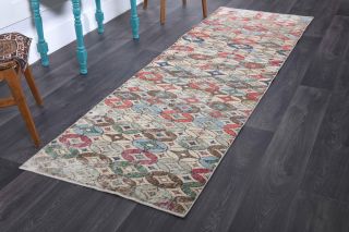 Turkish Vintage Runner Rug - Thumbnail