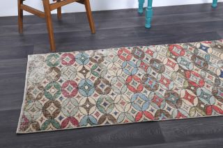 Turkish Vintage Runner Rug - Thumbnail