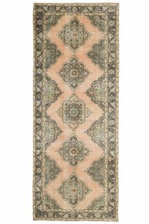 Oriental Vintage Runner Rug - Thumbnail