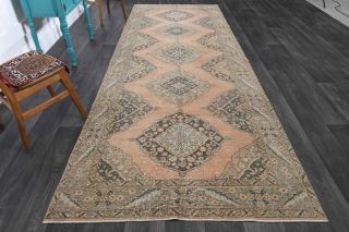 Oriental Vintage Runner Rug - Thumbnail