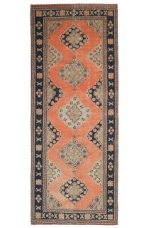 Turkish Vintage Runner Rug - Thumbnail