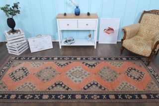 Turkish Vintage Runner Rug - Thumbnail