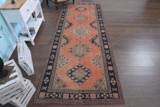 Turkish Vintage Runner Rug - Thumbnail