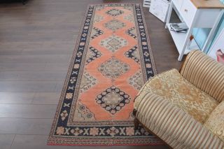 Turkish Vintage Runner Rug - Thumbnail