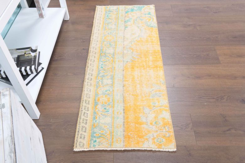 Vintage Mini Oushak Rug