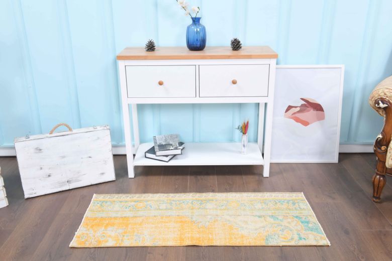 Vintage Mini Oushak Rug