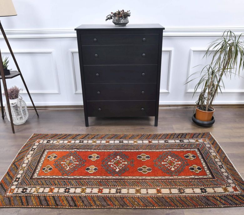 Vintage Red Area Rug