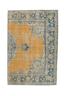 Vintage Area Orange Rug - Thumbnail