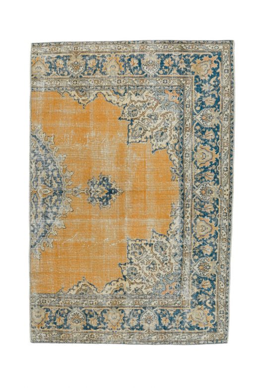 Vintage Area Orange Rug