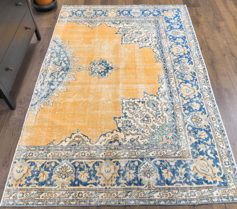 Vintage Area Orange Rug