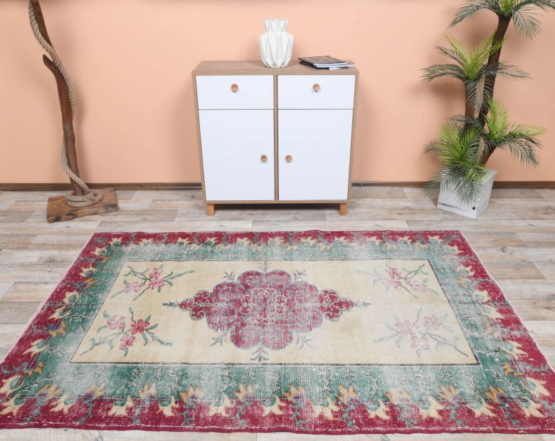 Vintage Three Colored Area Rug