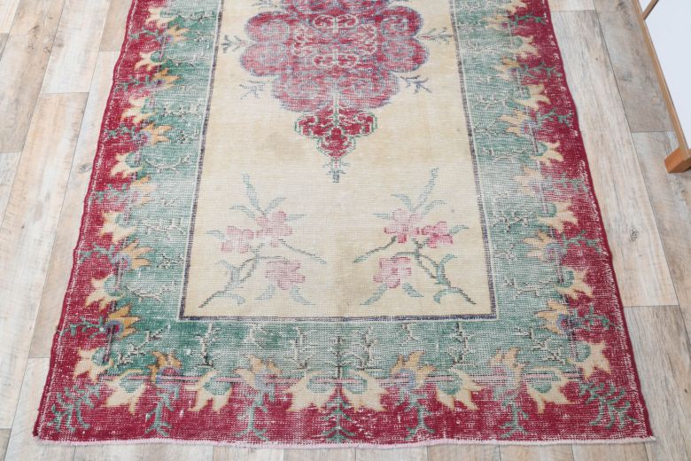 Vintage Three Colored Area Rug