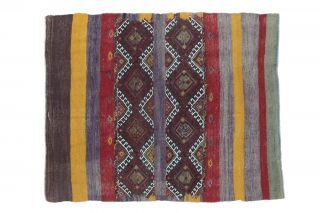 4x5 Vintage Kilim Rug - Thumbnail