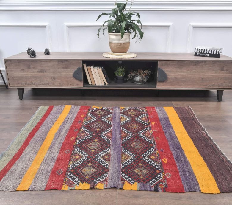 4x5 Vintage Kilim Rug