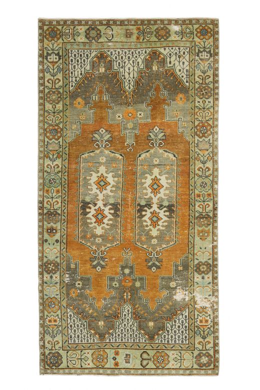 Vintage Area Double-Motifed Rug