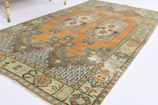 Vintage Area Double-Motifed Rug - Thumbnail