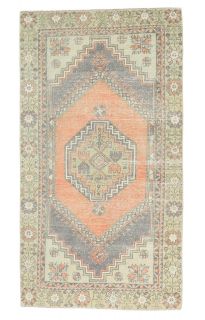 Turkish Vintage Accent Rug - Thumbnail