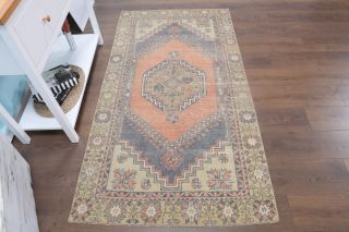 Turkish Vintage Accent Rug - Thumbnail