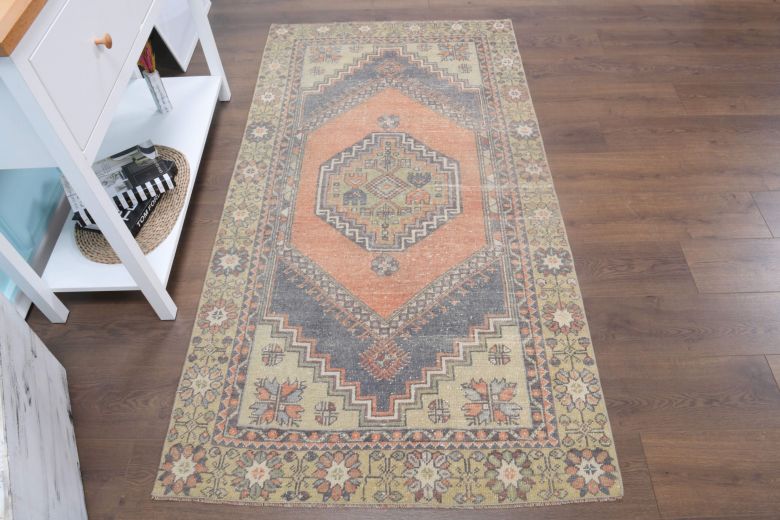 Turkish Vintage Accent Rug