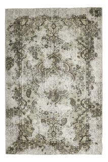 Vintage Distressed Floral Carpet - Thumbnail