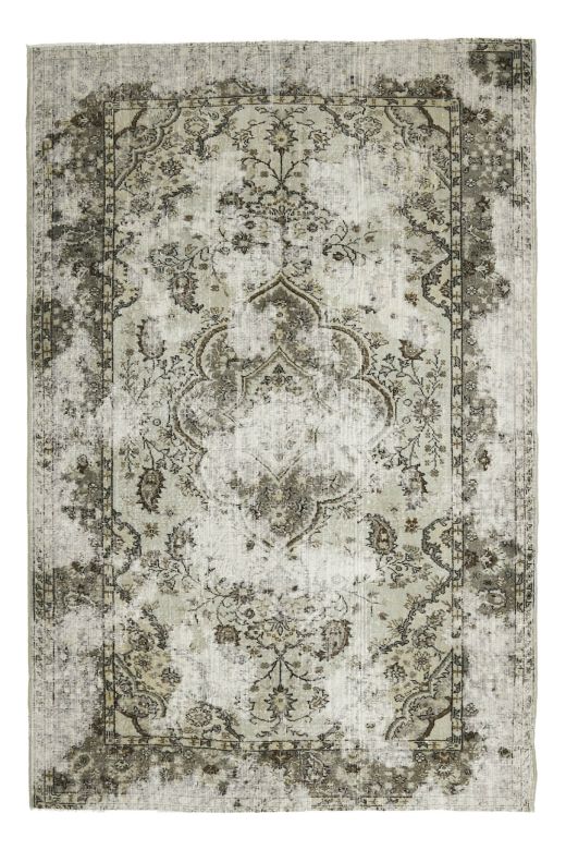 Vintage Distressed Floral Carpet