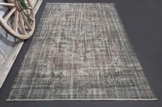 Distressed Oushak Area Rug - Thumbnail